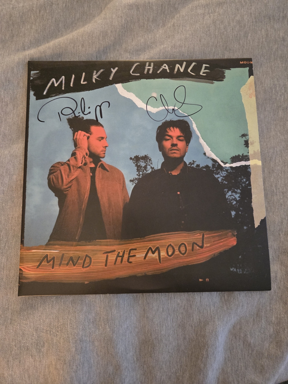 Autographed Milky Chance Mind the Moon Vinyl Record